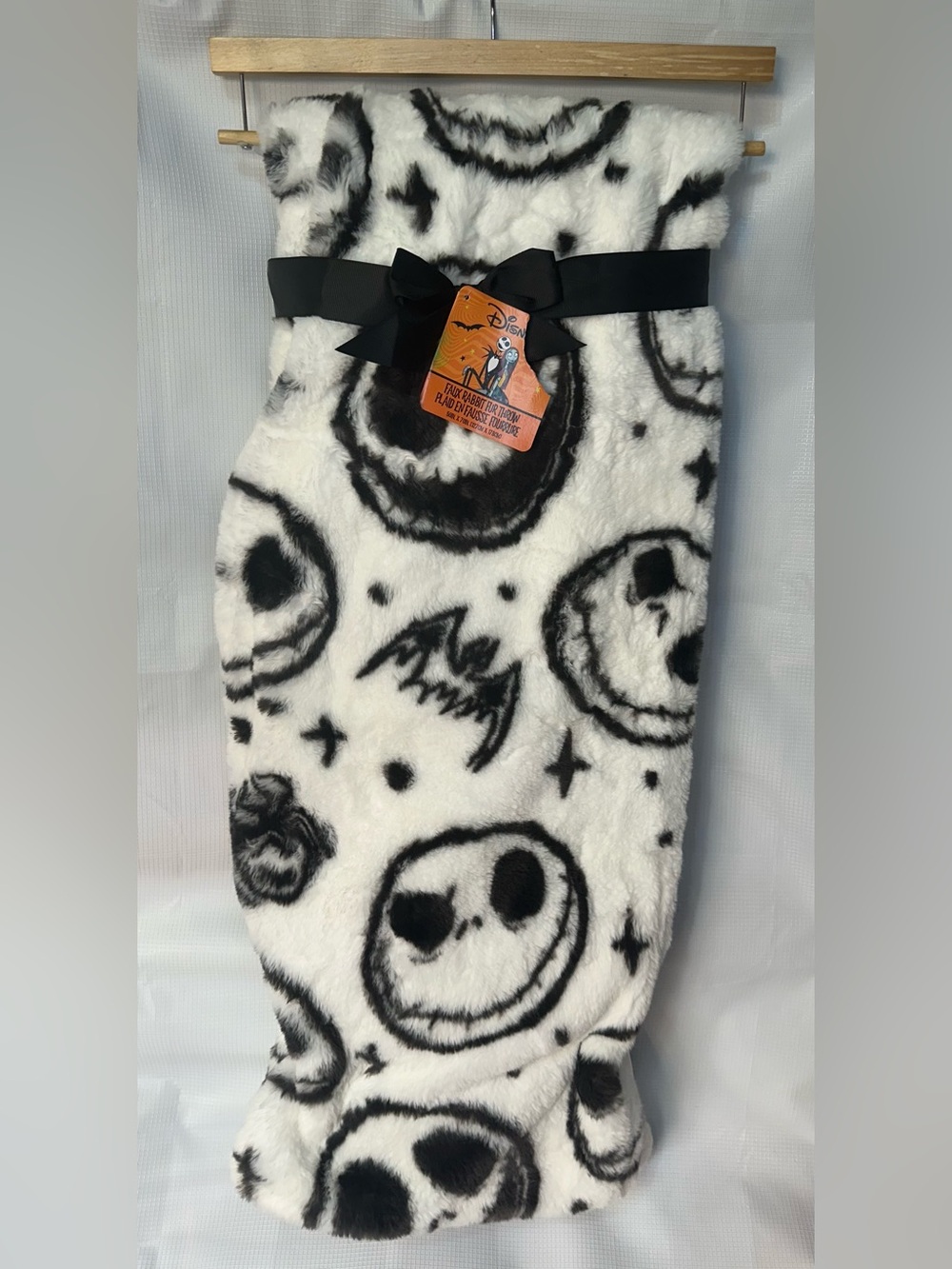 Disney Jack Skellington TNBC Faux Fur Throw 50”x70”